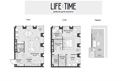Планировка пентхауса 108 кв м