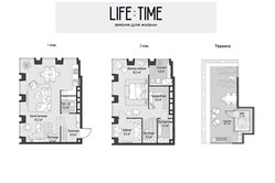 Планировка пентхауса 110 кв м