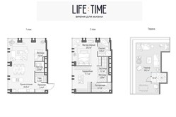 Планировка пентхауса 111 кв м