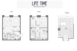 Планировка пентхауса 125 кв м