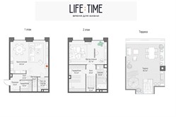 Планировка пентхауса 126 кв м