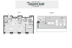 Планировка пентхауса 100 кв м