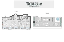 Планировка пентхауса 128 кв м