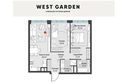 Планировка пентхауса 71 кв м