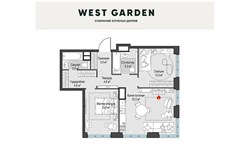 Планировка пентхауса 73 кв м