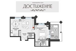 Планировка пентхауса 62 кв м